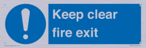 Keep Clear Fire Exit